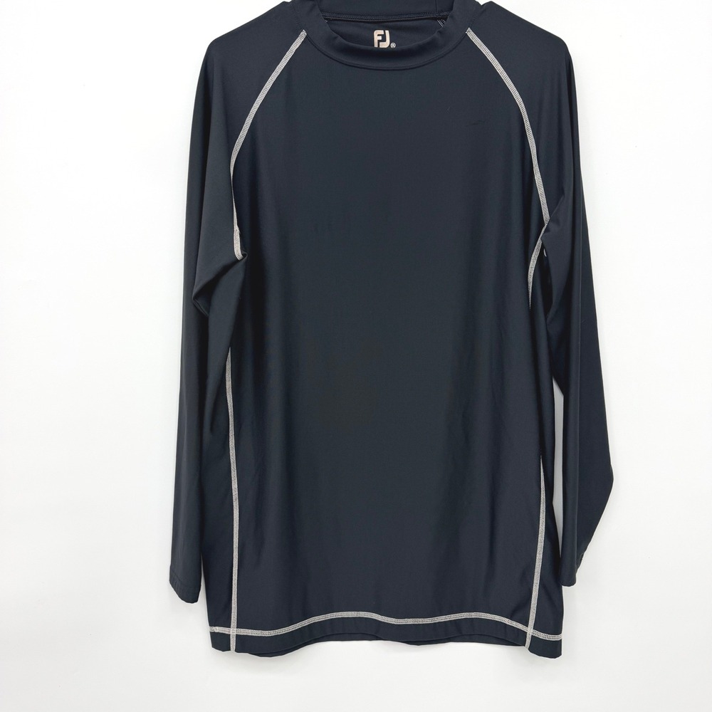 FootJoy Base Layer Mock Neck Athletic Compression Shirt Mens XXL Black
